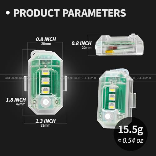 Mini Wireless LED Strobe Lights with Remote Control, 4pcs Rechargeable Aircraft Drone Strobe Motorcycle Led Lights , Waterproof RGB Anti Collision Warning Emergency Lights For Vehicles Bike Moto Car - size: 4pcs