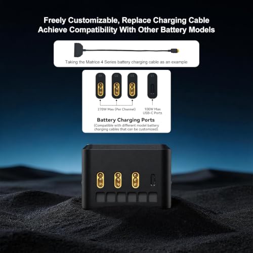 LKTOP Matrice 4T/4E 300W Parallel Charging Hub for DJI Matrice 4 Series