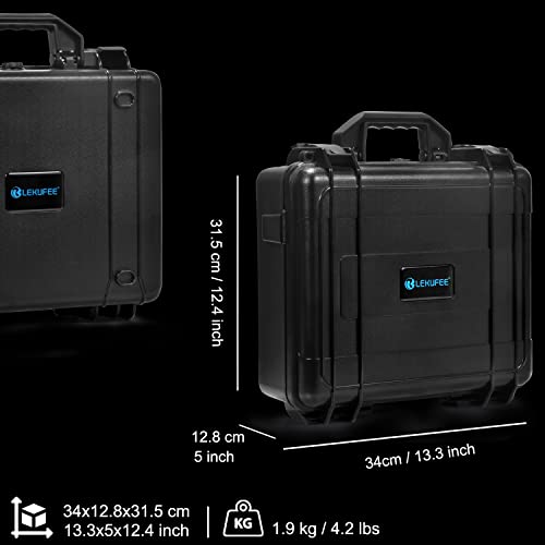 Lekufee Waterproof Hard Case Compatible with DJI Air 2S / 2, Fly More Combo,DJI RC 2, RC N3/N2/N1, and Accessories(Case Only)