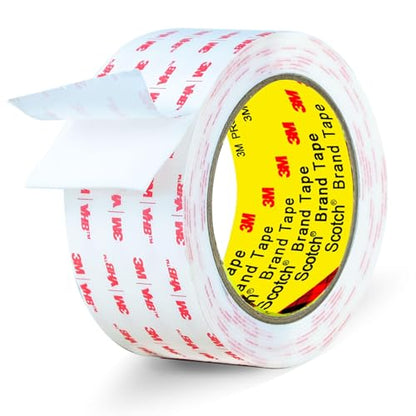 3M Double Sided Tape Heavy Duty 2in X 9.85ft, Removable Mounting Tape - size: 2in X 9.85ft