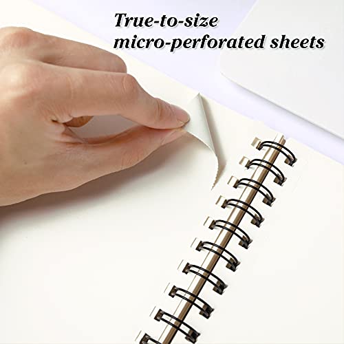 Coboll Sketch Book - Hardcover Sketch Pad, 9" x 12", 112-Sheet, 68 lb/110 GSM, Durable Sketchbook Use with Pens, Pencils, Sketching Stick and More, for Professional Kids, Teens, Adults
