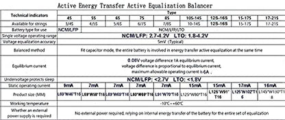 5S 5A Active Equalizer Balancer Lipo LFP LTO Battery Energy Transfer Board