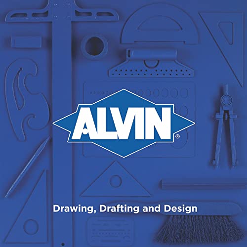 Alvin, High Impact Plastic Architect Triangular Scale, White Drafting and Architecture Ruler for Drawing, Planning, and Design - 12 Inches