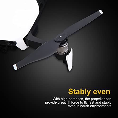 2Pairs Air Props Blade, CW CCW Quick Release Carbon Fiber Propeller Blades RC Drone Quadcopter Accessory for Air (White Stripe)