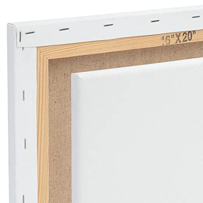 Centurion Deluxe Professional Oil Primed Linen Stretched Canvas, 11oz Linen, 22x28 - Box of 6, 0.67" Deep Canvases, Kiln-Dried Stretchers, Back Stapled, Premium Medium Weight Canvas for Oil Paintings - size: 22"x28"