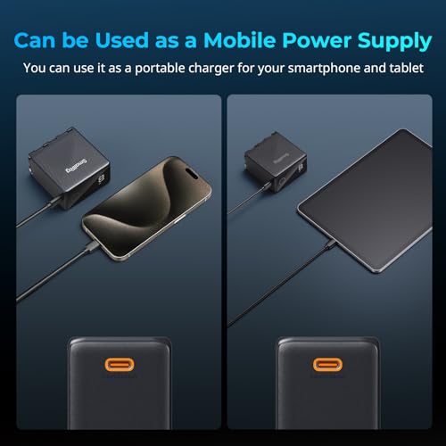 SMALLRIG NP-F970 USB-C Battery, 10500mAh 3.5H Fast Charged NPF Battery - color: Black