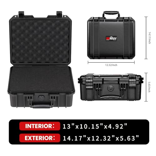 SEKKVY Gun Case for Handguns, Pistol Case Hard Shell - color: 2-Pistol Case,Black