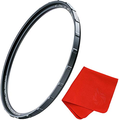 105mm X2 UV Filter for Camera Lenses - UV Protection Photography Filter with Lens Cloth - MRC8, Nanotec Coatings, Ultra-Slim, Traction Frame, Weather-Sealed by Breakthrough Photography - size: 105mm