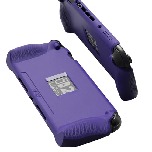 Savage Raven by Skull & Co. StandGrip for Nintendo Switch 2 : A Soft Protective Case with Textured Grips Full Protection and Stand, Shock-Absorption Non-Slip and Anti-Scratch Cover - Galactic Purple - color: Galactic Purple