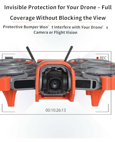 8-in-1 Propeller Guard Compatible with DJI Neo 2 – Includes 2 Plastic Anti-Collision Guard ，4 Landing Gear Stands, 1 Transmission Module Guard Cover and 1 Camera Guard Durable,Fully-Cover(Orange) - color: Orange
