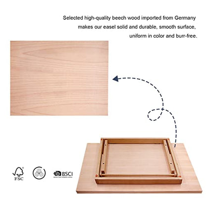 Miratuso Large Drawing & Sketching Board, Art Tabletop Easel Painting Easel - style: A2