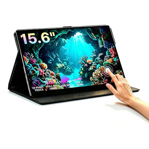 KOOFORWAY 15.6" FHD Portable Monitor Touchscreen for Laptop