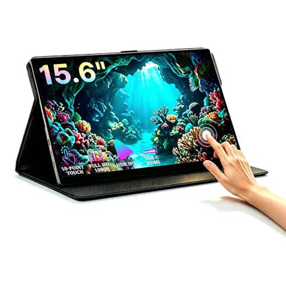 KOOFORWAY 15.6" FHD Portable Monitor Touchscreen for Laptop