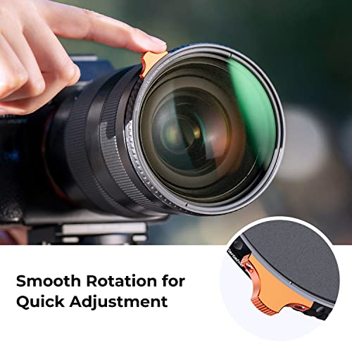 K&F CONCEPT 55mm Black Diffusion 1/4 & Variable ND2-400 2 in 1 Lens Filter - size: 55mm