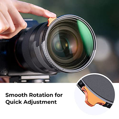 K&F CONCEPT 55mm Black Diffusion 1/4 & Variable ND2-400 2 in 1 Lens Filter - size: 55mm