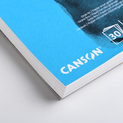 CANSON XL Watercolour 300gsm A5 Paper CP 20 White Sheets - size: A5