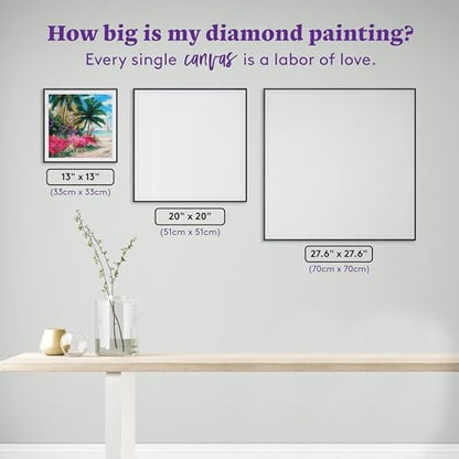 DIAMOND ART CLUB Ocean Whisper Path Diamond Art Kits for Adults - color: Ocean Whisper Path