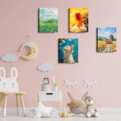 100Pack 8x10 Inch Premium Flat Canvas Panels for Acrylic and Oil Painting