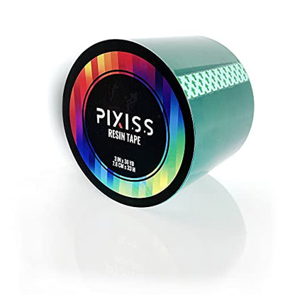 Pixiss Extra Wide Epoxy Mold Release Tape - Polyester Tape for Resin UV Release, Easy Peeling