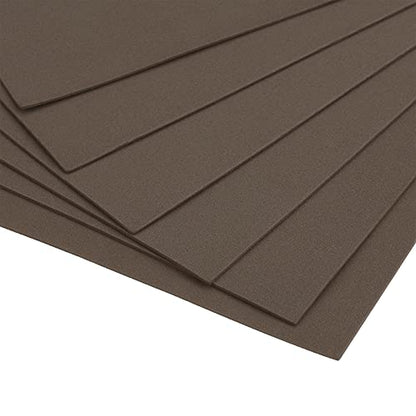 uxcell Dark Brown EVA Foam Sheets 11 x 8 inch 1.7mm Thickness for Crafts DIY Projects, 12 Pcs - color: Dark Brown