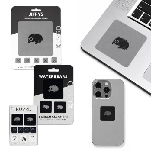 KUVRD Waterbear - Electronic Screen Cleaner Pads, Family Pack - size: Single Family Pack