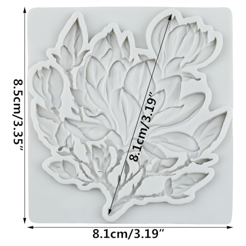 Flower Polymer Clay Mold Magnolia Flower Silicone Molds - color: Style A