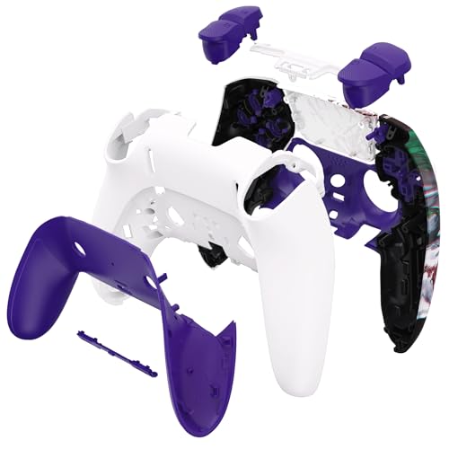eXtremeRate Full Set Shell with Buttons Touchpad Cover Compatible with ps5 Edge Controller, Clown Hahaha Replacement Decorative Trim Shell Front Back Plates Compatible with ps5 Edge Controller - color: Clown HAHAHA