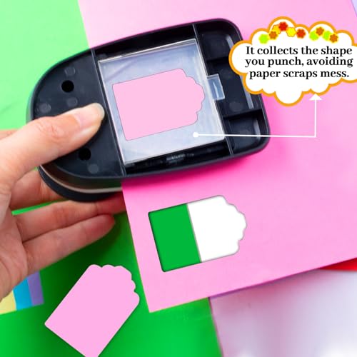 Tag Hole Punches for Paper Crafts, 2 inch Tag Punch Paper Punches - style: Tag