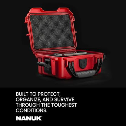 NANUK 903 Empty Hard Case – IP67 Waterproof Protective Hard-Shell Case, Impact Resistant, Dustproof Storage & Travelling Box, 9.1” x 6.8” x 3.8”, Made in Canada – Black - color: Black, size: Empty