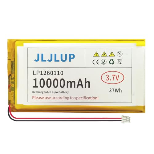 1pc 10000mAh 3.7V LiPo Battery 1S Lithium Polymer Rechargeable Battery with Protective Board Insulation Coating PH2.0 Plug