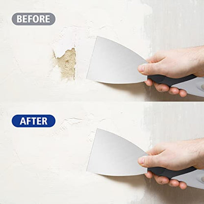 Mister Rui 3Pack 3" 5" 6" Stainless Putty Knife & Paint Scraper, Hammer End - color: 3"5"6" Putty Knife