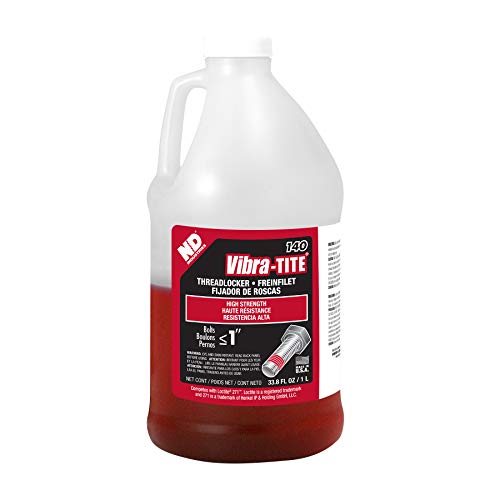 Vibra-TITE - 14000 140 Permanent High Strength Anaerobic Threadlocker, 1 Liter Jug, Red - size: 1 liter