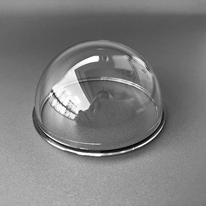 2 Inch Small Acrylic PC Clear Dome Glass Protective Cover Mini Security CCTV Camera Dome Housing Anti-Aging Transparent Shell 51.4x26.57mm