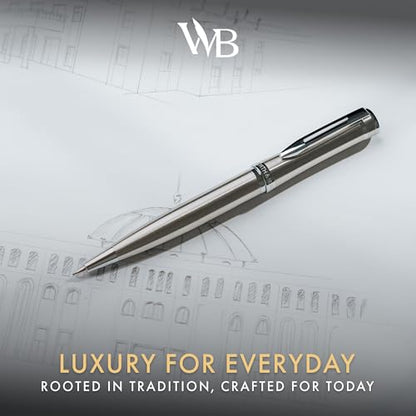Wordsworth & Black Luxury Metal Mechanical Pencil 0.7mm for Writing, Silver - color: Silver Chrome