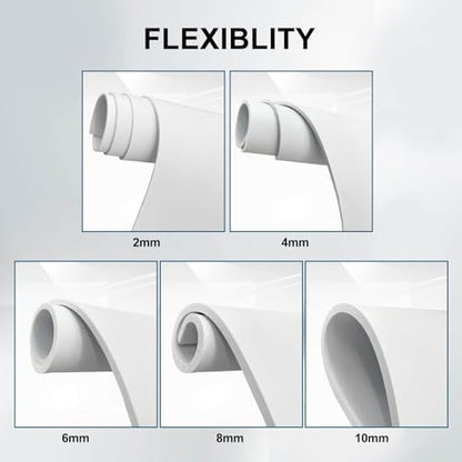 biguphate EVA Foam Roll, 2mm White, 15"x39" High Density Craft Foam - color: WHITE, size: 1 PACK-38x100CM-2MM