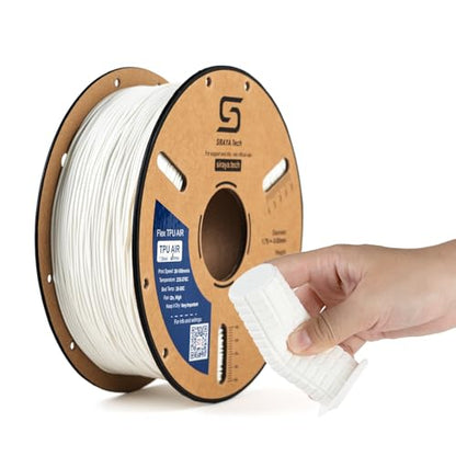 Siraya Tech Flex TPU Air - Active Foaming 3D Printer Filament, White, 1kg - color: Tpu Air White