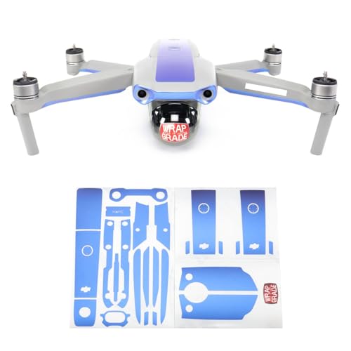 Wrapgrade Skin Compatible with DJI Mavic Air 2 | Accent Color B (Celeste Blue) - color: Celeste Blue
