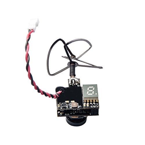 WT02 600TVL Ultra Micro AIO Camera and 200mW 5.8GHz Video Transmitter with Clover Antenna for FPV Indoor Racing