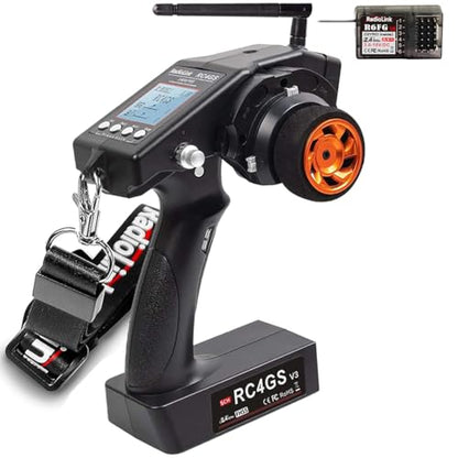 DTXMX RC4GS V3 5CH RC Transmitter & Receiver R6FG for Cars, Boats Radiolink