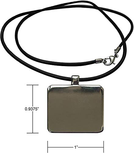 3dRose Black and Yellow Drone with DIY Accelerometer Gyroscope Brushless Motor GPS Necklace With Rectangle Pendant