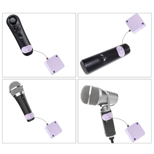 4 Pcs Retractable Remote Control Tether Locks, 6.7ft/2.04m Adjustable Security Control Cable Cord Remote Leash Lanyard for Showroom Office Home TV Remotes Gaming Controllers Tablets Keyboards (White)