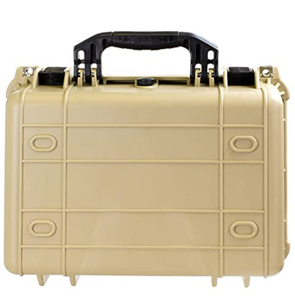 Eylar Standard 16" Gear, Equipment, Hard Camera Case Waterproof with Foam TSA Standards - color: Tan