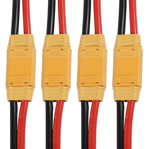 4 Pairs XT90H XT90 Wire XT 90 Plug Male and Female Connector 150mm 10AWG Silicon Wire for RC Lipo Battery FPV Racing Drone