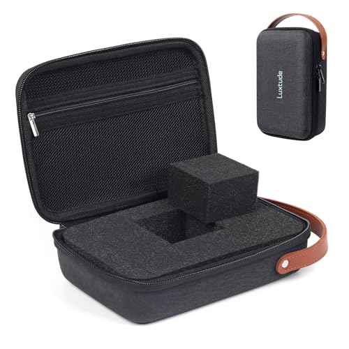 Luxtude Hard EVA Case with Foam, Hard EVA Shockproof Camera Organizer Case - color: Black, size: Small