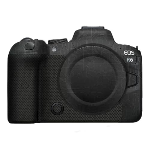Camera R6 Skin for Canon EOS R6 EOSR6 Anti-Scratch Vinyl Wrap Cartoon Film Body Protector Coat Photography Accessories Sticker (Circuit Black) - color: Circuit Black