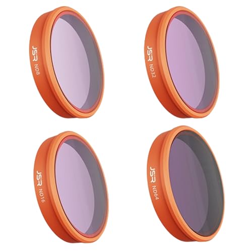 Coyktonty Osmo Action 6 Filter,Lens Filter Set for DJI Osmo Action 6 Camera,Waterproof, Oil-Resistant, Easy to Install (ND8 ND16 ND32 ND64) - color: ND8 ND16 ND32 ND64