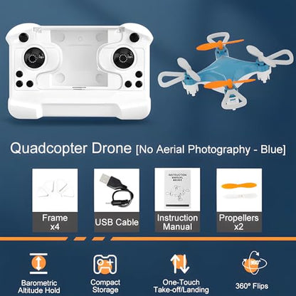 Mini Drone with Easy Stunt Flights & 360° Tricks - Perfect Beginner-Friendly Flyer with Fancy LED Altitude Hold Headless Mode Propeller Protection for Indoor Outdoor Mini Quadcopter (Black) - color: Black