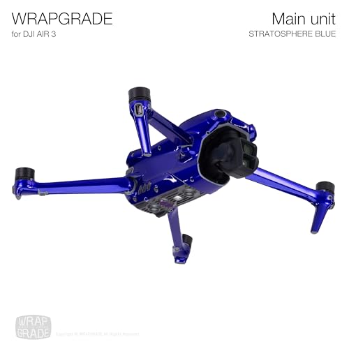WRAPGRADE Skin Stickers Compatible with DJI Air 3 | Full Wrap (Stratosphere Blue) - color: Stratosphere Blue