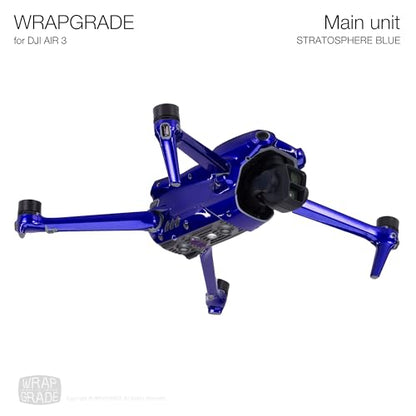 WRAPGRADE Skin Stickers Compatible with DJI Air 3 | Full Wrap (Stratosphere Blue) - color: Stratosphere Blue