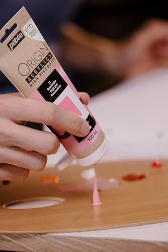 PEBEO Origin Acrylics 120ml Matte Acrylic Paint, Bright Pink - color: Bright Pink
